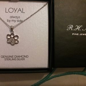18 inch Adjustable Paw Print Necklace from Macys
